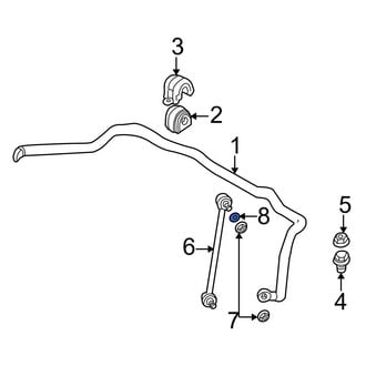 BMW OE - Rear Suspension Stabilizer Bar Link Washer