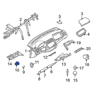 BMW OE - Instrument Panel Trim Panel Clip
