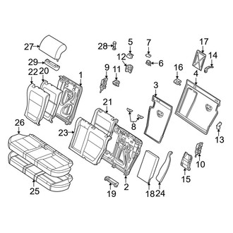 BMW OE - Seats & Tracks - Rear Seat Components