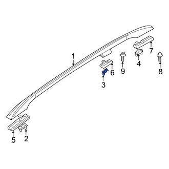BMW OE - Front Left Roof Luggage Carrier Side Rail Bracket