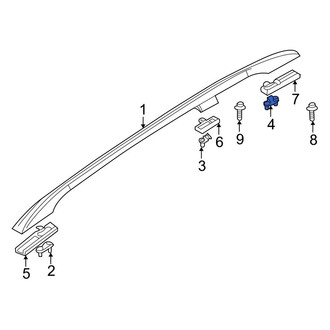 BMW OE - Center Left Roof Luggage Carrier Side Rail Bracket