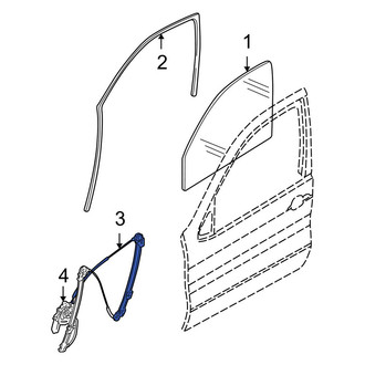 BMW OE - Front Left Window Regulator