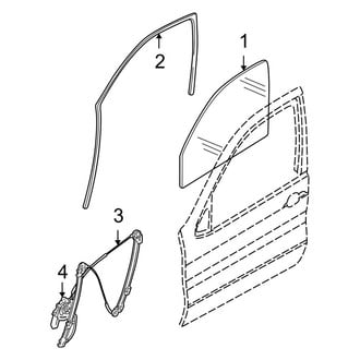 BMW OE - Front Door - Glass & Hardware (4.4i)