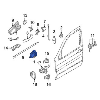 BMW OE - Front Left Door Latch Assembly