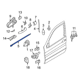 BMW OE - Front Door Latch Cable