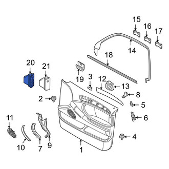 BMW OE - Front Left Door Switch Trim Panel