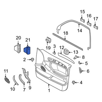 BMW OE - Front Left Door Switch Trim Panel