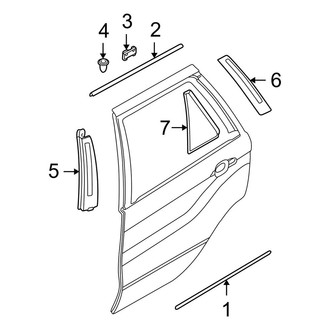BMW OE - Rear Door - Exterior Trim