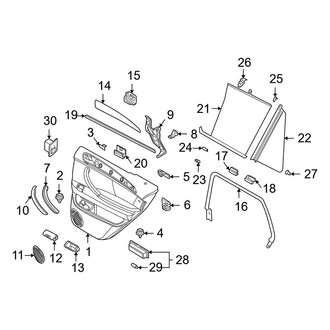 BMW OE - Rear Door - Interior Trim
