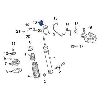 BMW OE - Rear Left Suspension Self-Leveling Unit Accumulator