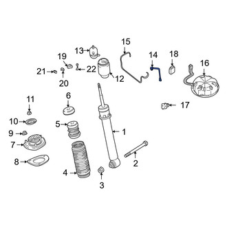 BMW OE - Rear Left Suspension Self-Leveling Unit Accumulator