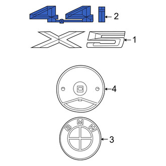 BMW OE - Rear Hatch Emblem