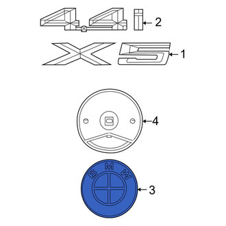 BMW OE - Front Fender Emblem