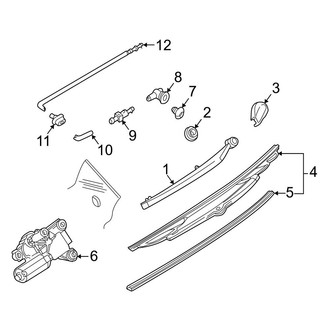 BMW OE - Lift Gate - Wiper & Washer Components