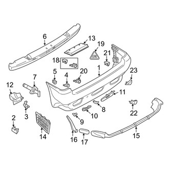 BMW OE - Rear Bumper - Bumper & Components (4.6is)