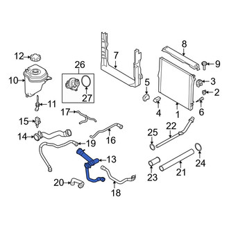 BMW OE - Upper Radiator Coolant Hose