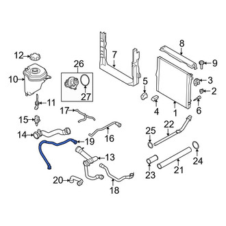 BMW OE - Engine Coolant Overflow Hose