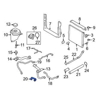 BMW OE - Engine Coolant Overflow Hose