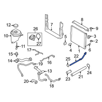 BMW OE - Lower Radiator Coolant Hose