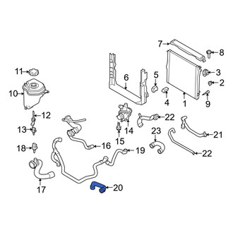 BMW OE - Engine Coolant Overflow Hose