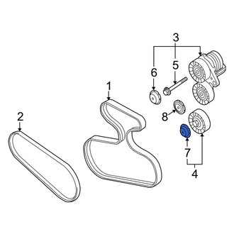 BMW OE - Accessory Drive Belt Idler Pulley Cap