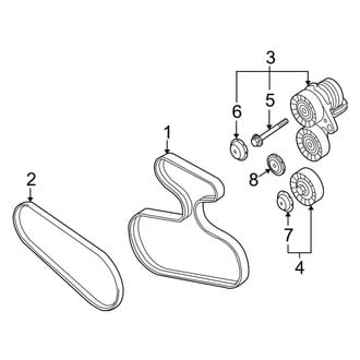 BMW OE - Cooling - Belts & Pulleys (Mechanical Tensioner), (3.0si)