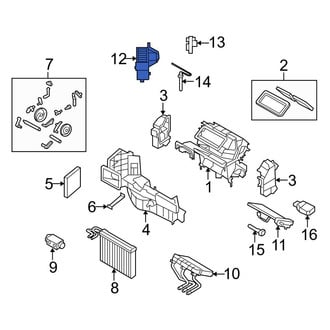 BMW OE - Rear HVAC Blower Motor Assembly