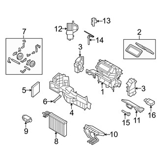 BMW OE - Air Conditioner & Heater - Evaporator & Heater Components