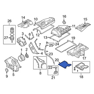 BMW OE - Lower Engine Oil Pan Gasket