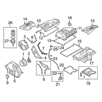 BMW OE - Right Engine Timing Cover Gasket