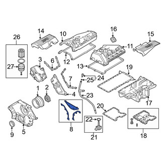 BMW OE - Right Engine Timing Cover Gasket
