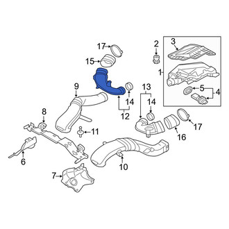 BMW OE - Right Upper Engine Air Intake Hose
