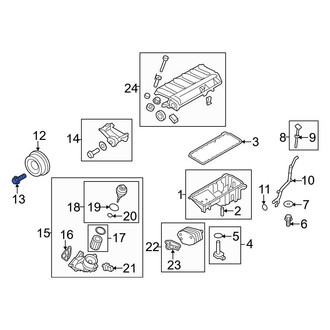 BMW OE - Engine Crankshaft Pulley Bolt