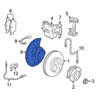 BMW OE - Front Left Brake Dust Shield