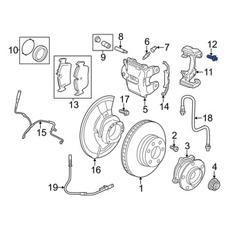 BMW OE - Disc Brake Caliper Anchor Plate Bolt