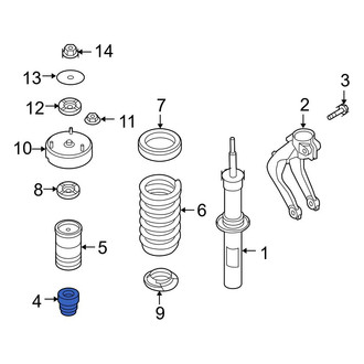 BMW OE - Front Suspension Strut Bumper