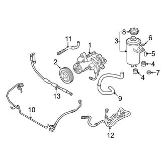 BMW OE - Steering Gear & Linkage - Pump & Hoses (W/O Adaptive Drive), (4.8L)