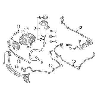 BMW OE - Steering Gear & Linkage - Pump & Hoses (With Adaptive Drive)