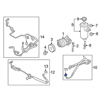 BMW OE - Upper Power Steering Hose O-Ring