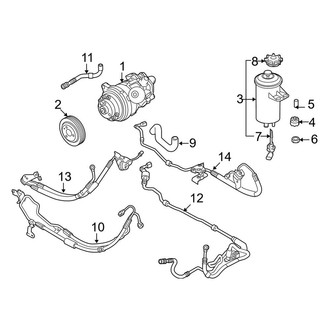 BMW OE - Steering Gear & Linkage - Pump & Hoses (With Adaptive Drive)