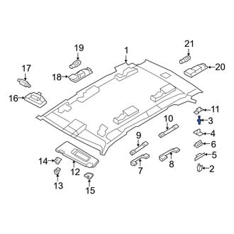 BMW OE - Rear Headliner Rivet