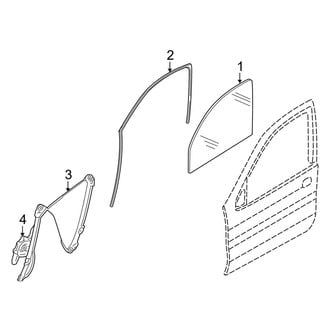 BMW OE - Front Door - Glass & Hardware (M / xDrive35d / xDrive35i / xDrive50i)