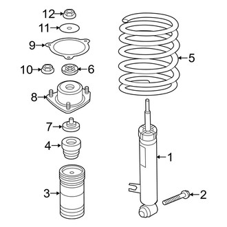 BMW OE - Rear Suspension - Struts & Components (W/O Adaptive Drive)