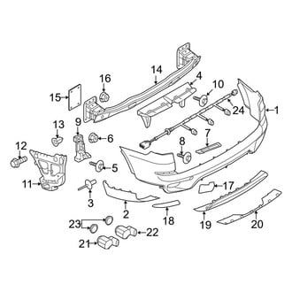 BMW OE - Rear Bumper - Bumper & Components (W/O M Package)