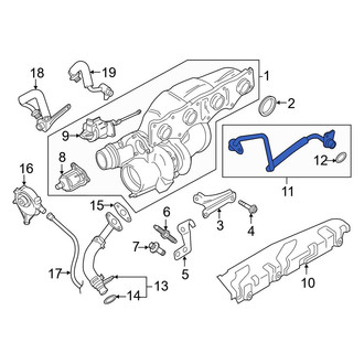 BMW OE - Turbocharger Oil Line
