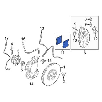 BMW OE - Front Disc Brake Pad Set