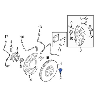 BMW OE - Disc Brake Rotor Bolt