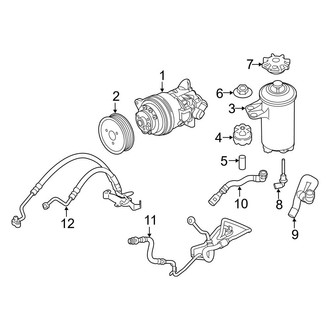 BMW OE - Steering Gear & Linkage - Pump & Hoses (Hydraulic, W/O Adaptive Drive)
