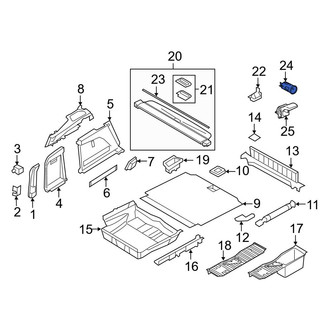 BMW OE - Rear 12 Volt Accessory Power Outlet