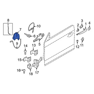 BMW OE - Front Left Door Latch Assembly